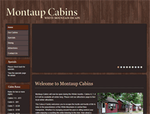 Tablet Screenshot of montaupcabins.com